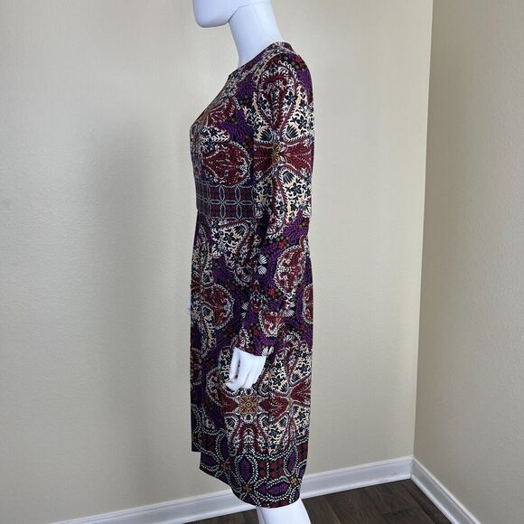 Chico's Womens Size 1P Medallion Print Sheath Midi NEW Dress Floral Party Office - Picture 10 of 15